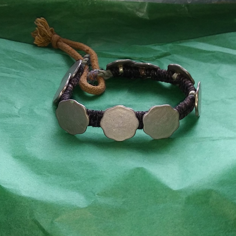 Artisan Handmade Vintage Gypsy Coin Bracelet